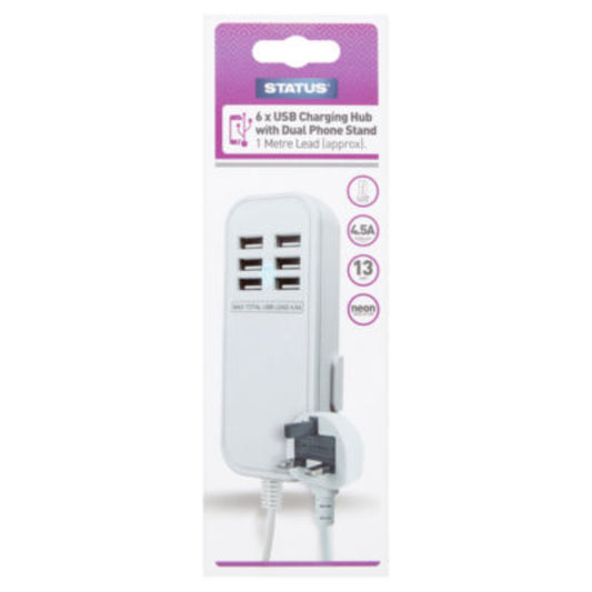 6X USB Charging Hub 4.5A