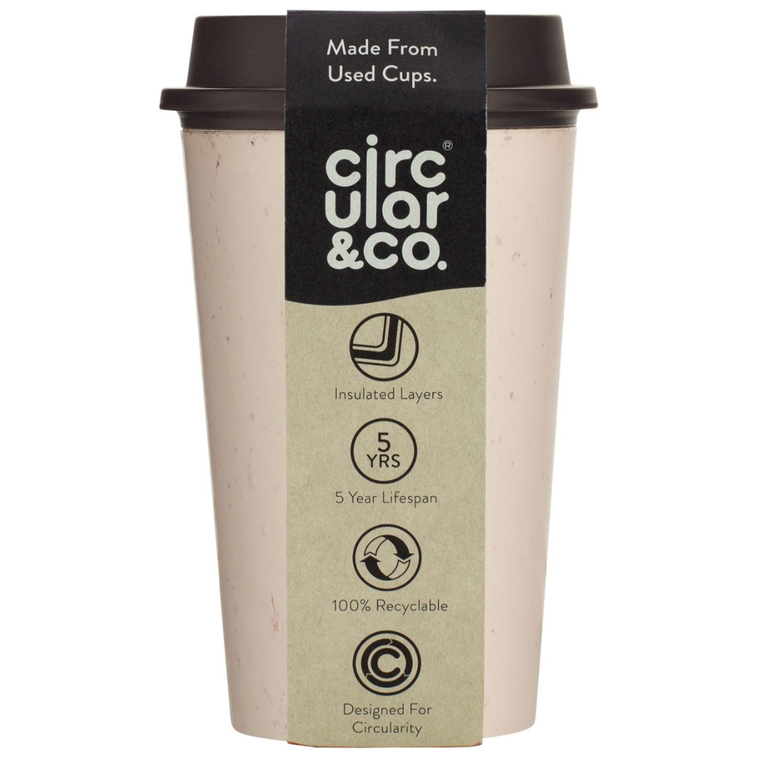 Circular Now Cup Cream & Black – 12oz