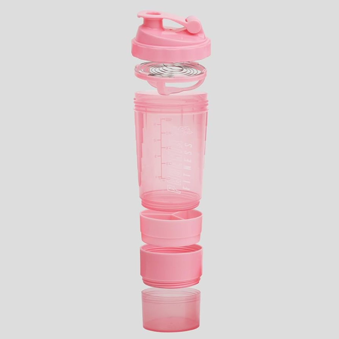 Phoenix Compartment Shaker Bottle Pink 500ml