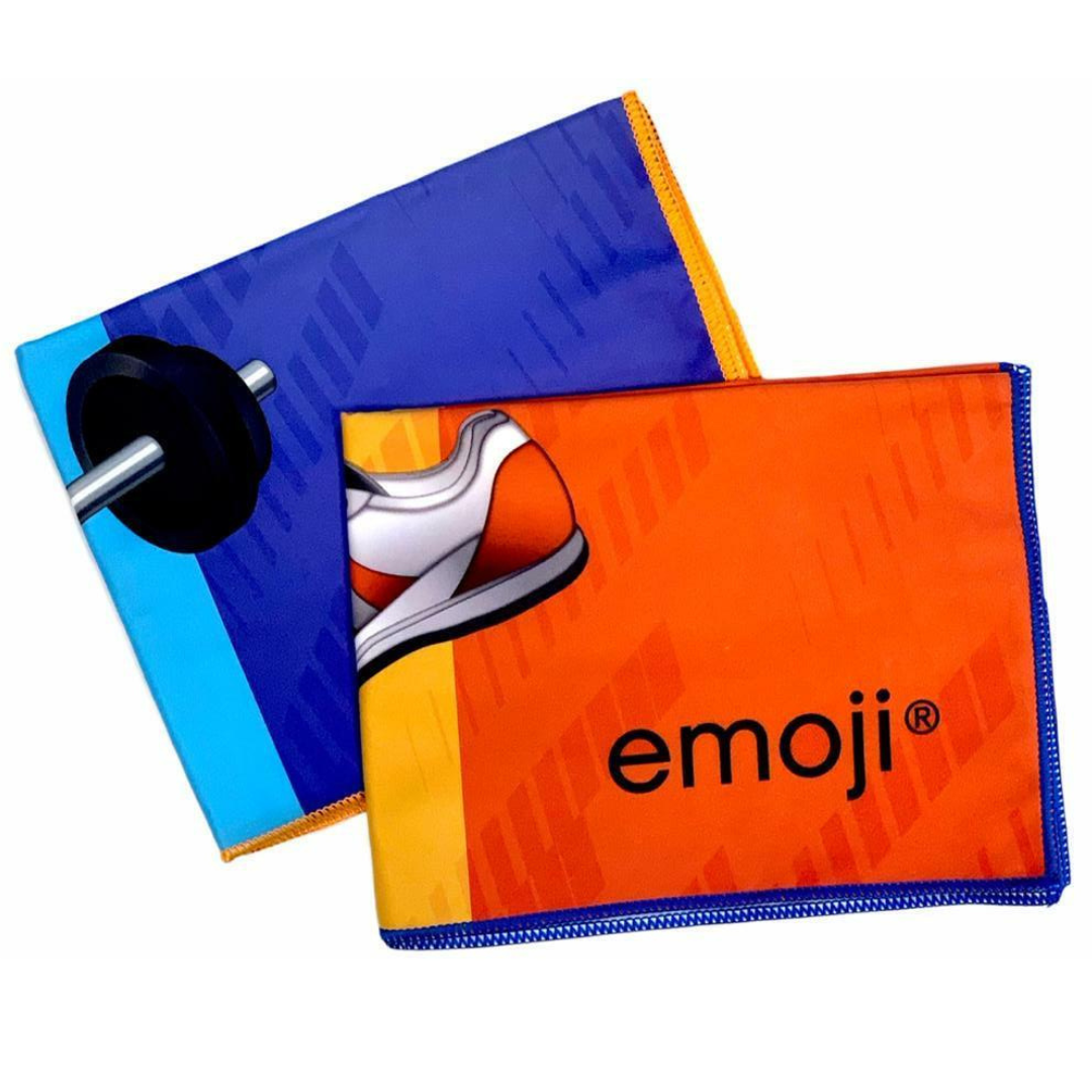 Emoji Microfibre Sports Towel 70x140cm – Lightweight & Quick-Drying