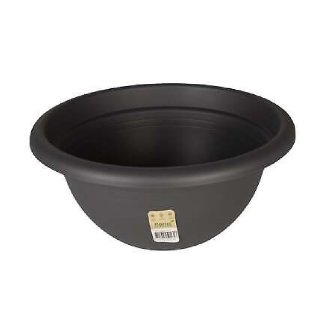 Florus Med Bowl 40cm Anthracite - Elegant Outdoor Planter