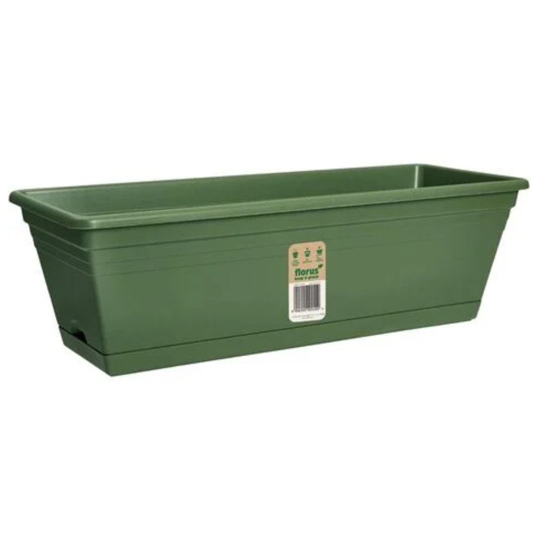 Florus Balcony Trough - 60cm Green