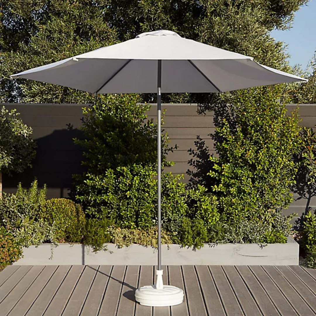 White Plastic Parasol Base