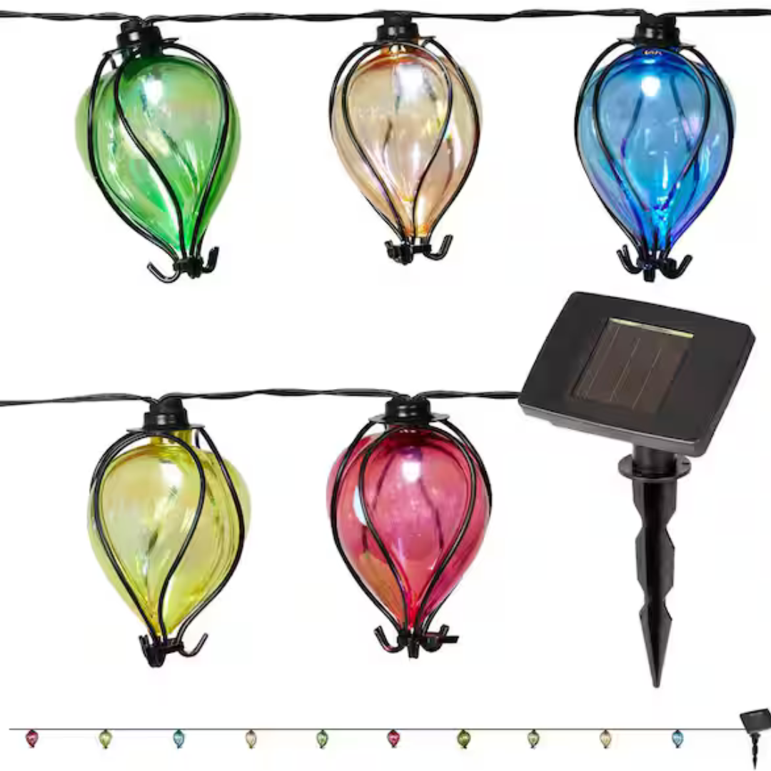 10 Balloon Solar String Lights