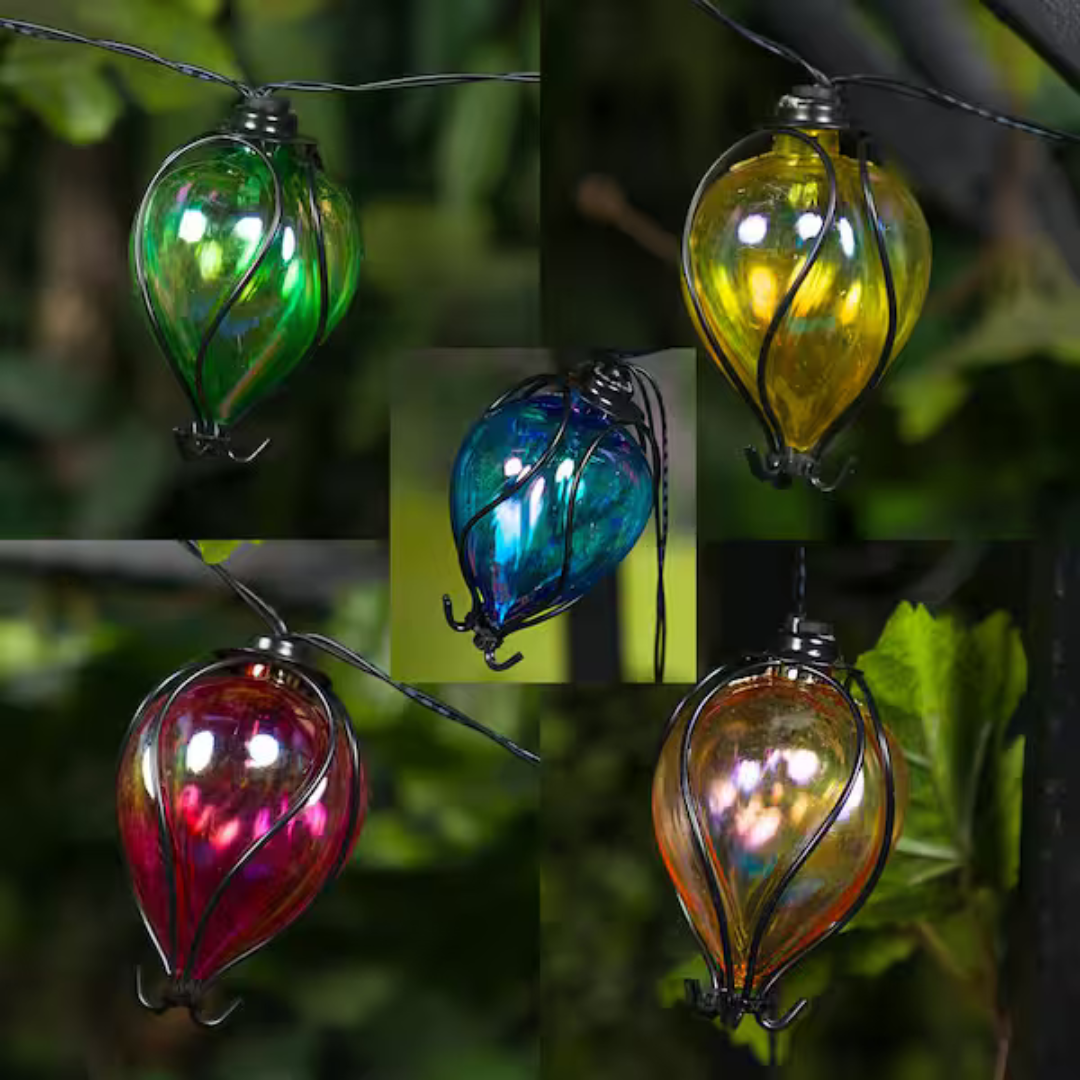 10 Balloon Solar String Lights