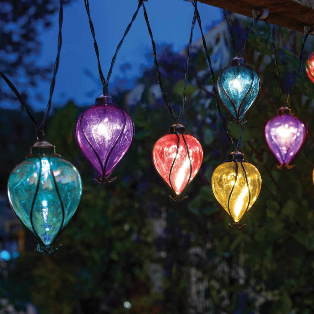 10 Balloon Solar String Lights