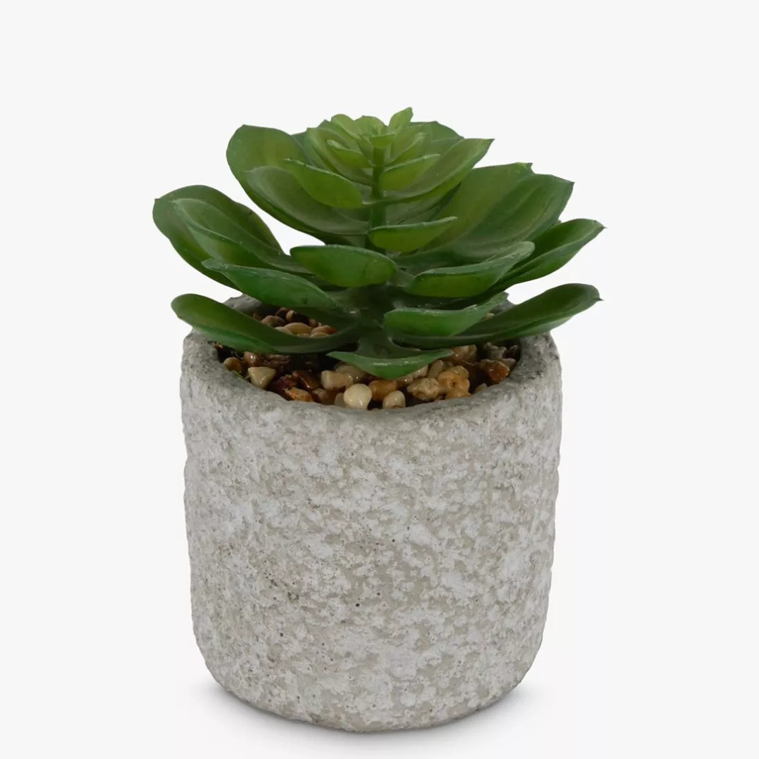 Artificial Mini Succulent in Concrete Pot