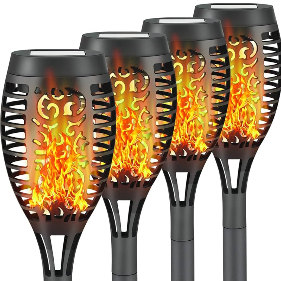 Solar Flame Stake 4-Pack