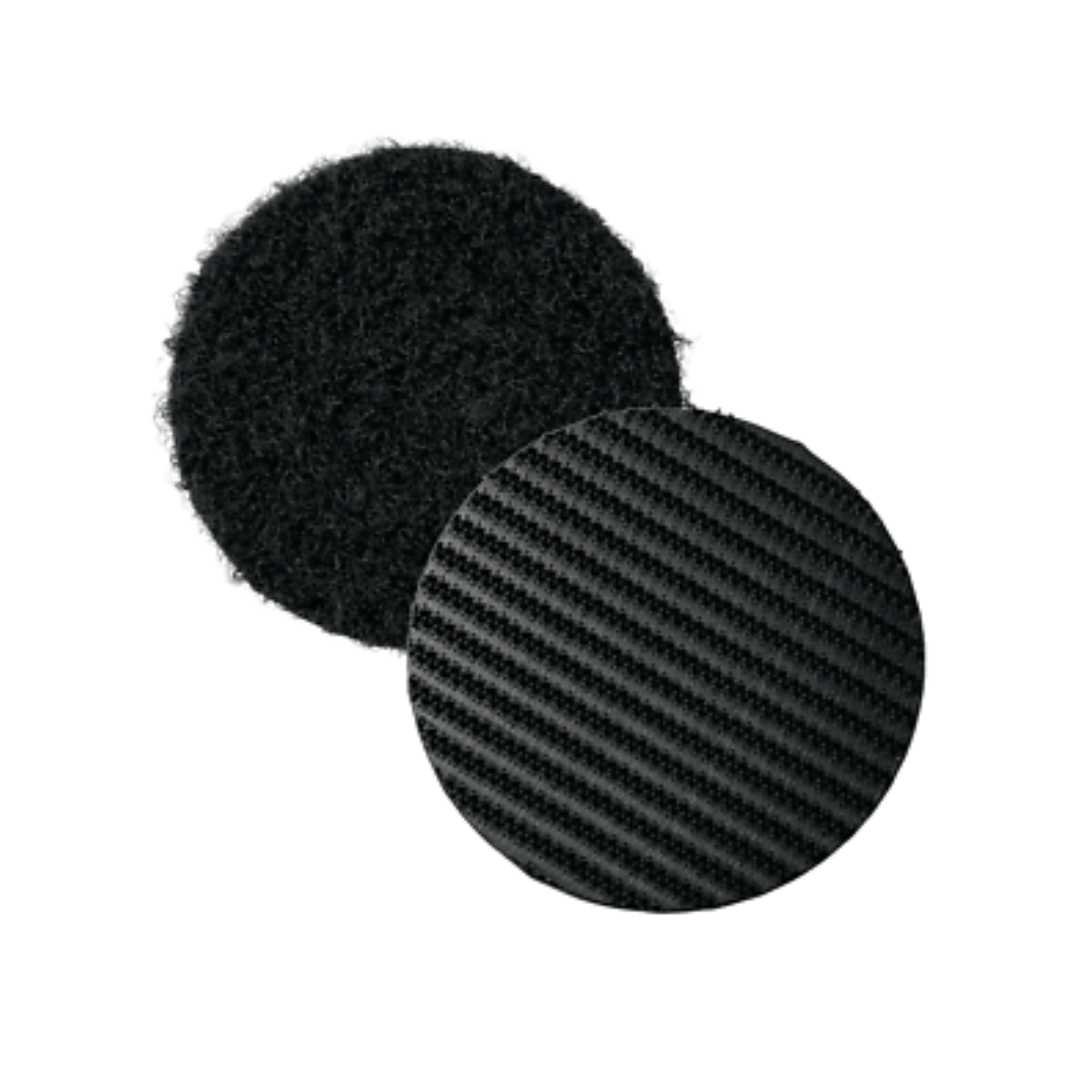 Velcro Black Large Coins 45mm