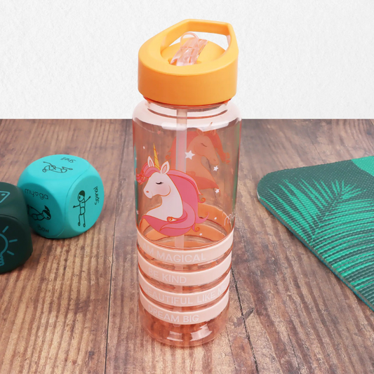 Myga Kids Wrist Band Bottle Orange w Unicorn