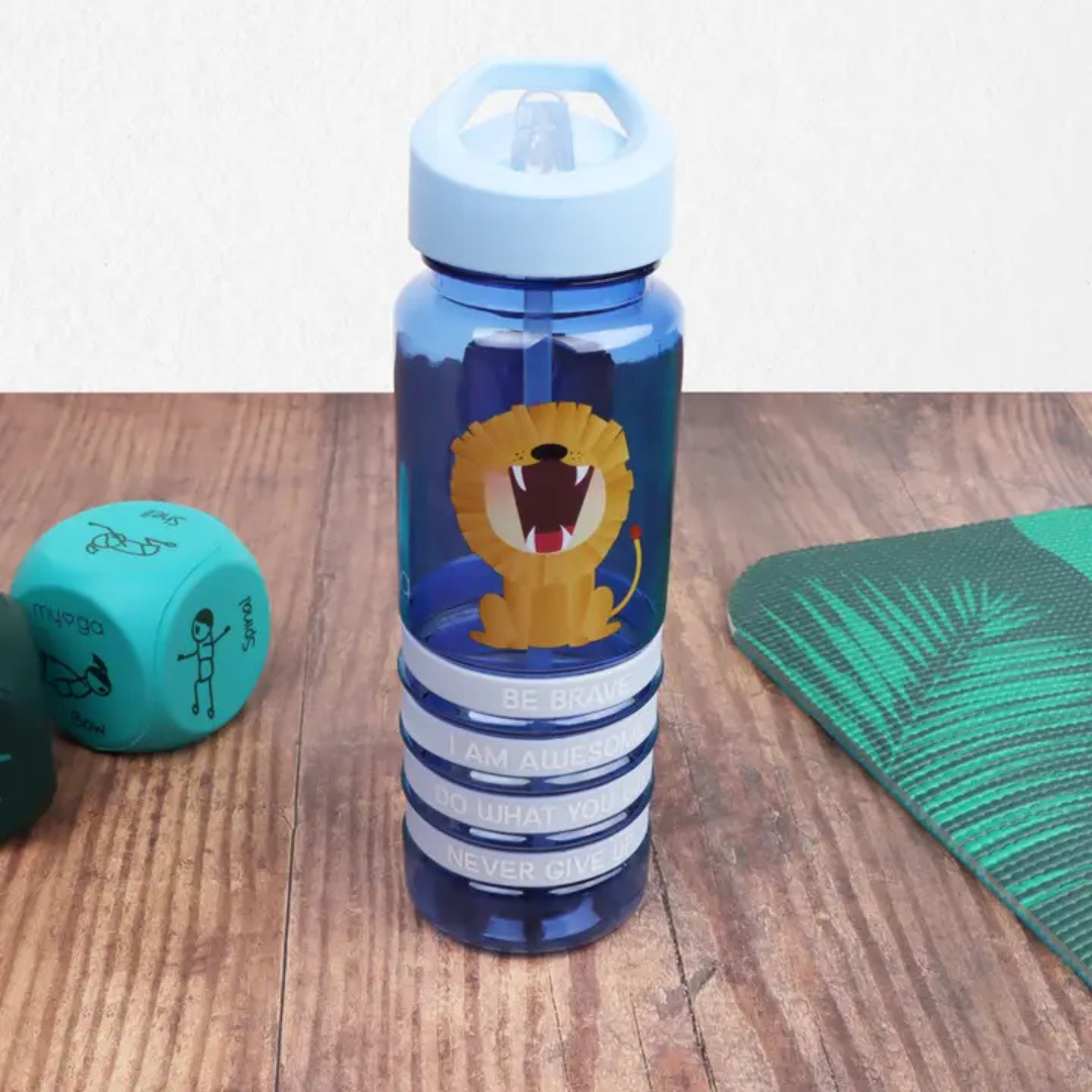 Myga Kids Wrist Band Bottle Blue w Lion