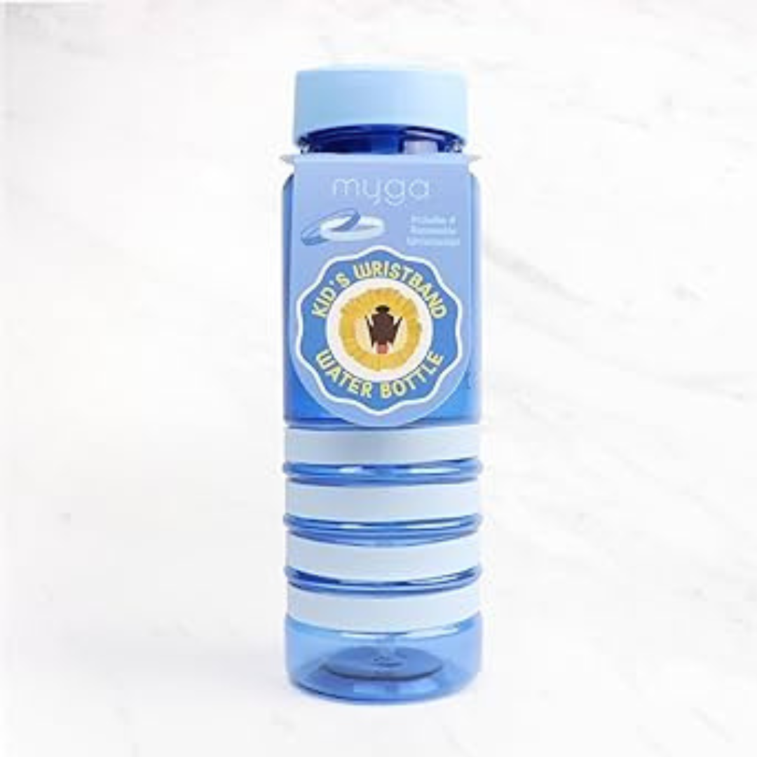 Myga Kids Wrist Band Bottle Blue w Lion