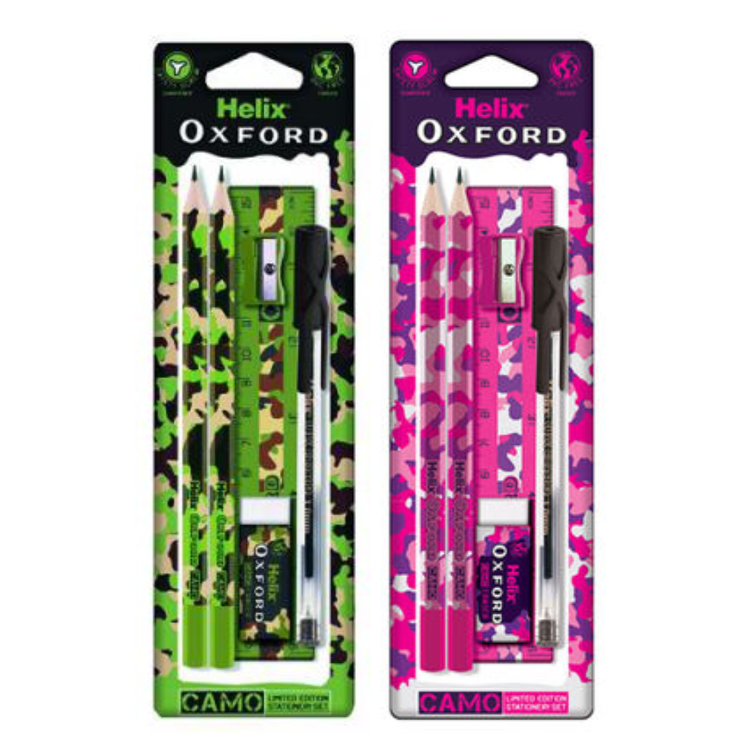 Helix Oxford Camouflage Stationery Sets