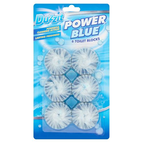 Duzzit Power Blue Toilet Blocks - 6 Pack