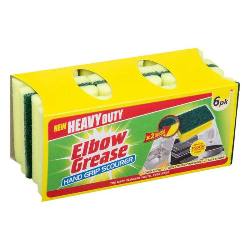 Elbow Grease Hand Grip Kitchen Scourer - 6 Pack