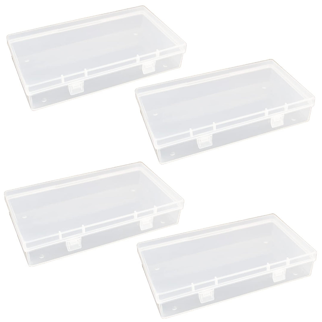 Pack Of 4 1.35L Rectangular Storage Boxes