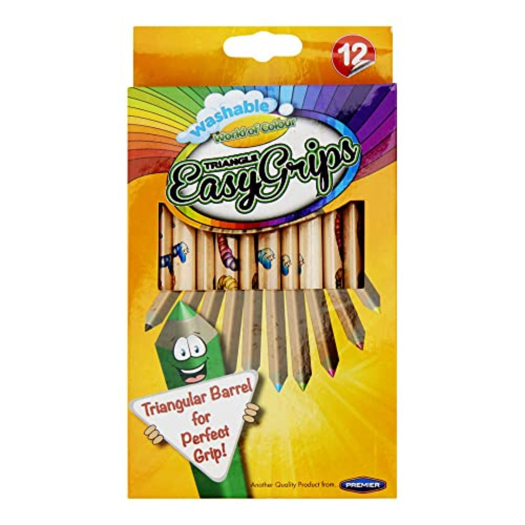 12 Jumbo Triangle Colour Pencils