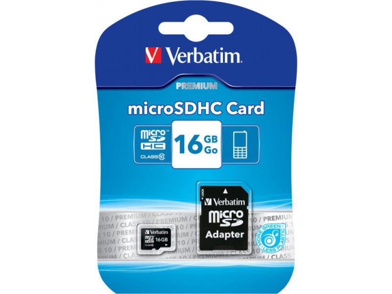 Verbatim Micro SDHC Card Class 16GB