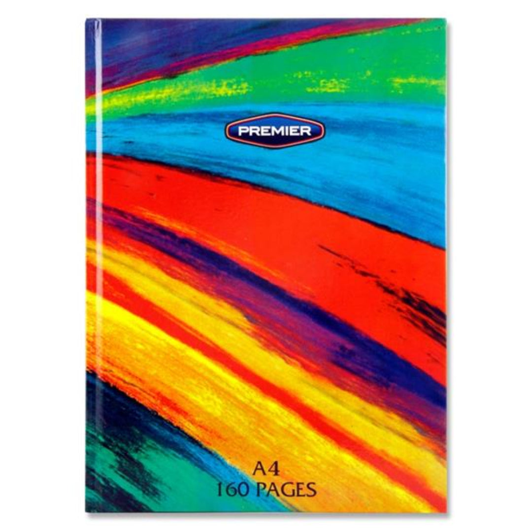 Rainbow A4 160 Page of Hardcover Notebook