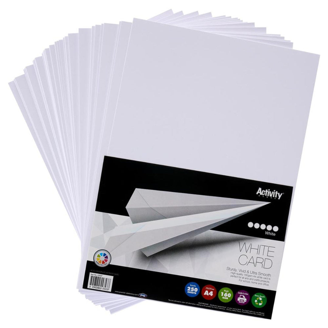 A4 250-Sheets of White 160GSM Activity Card