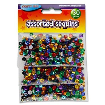 Crafty Bitz Assorted Sequins 30g