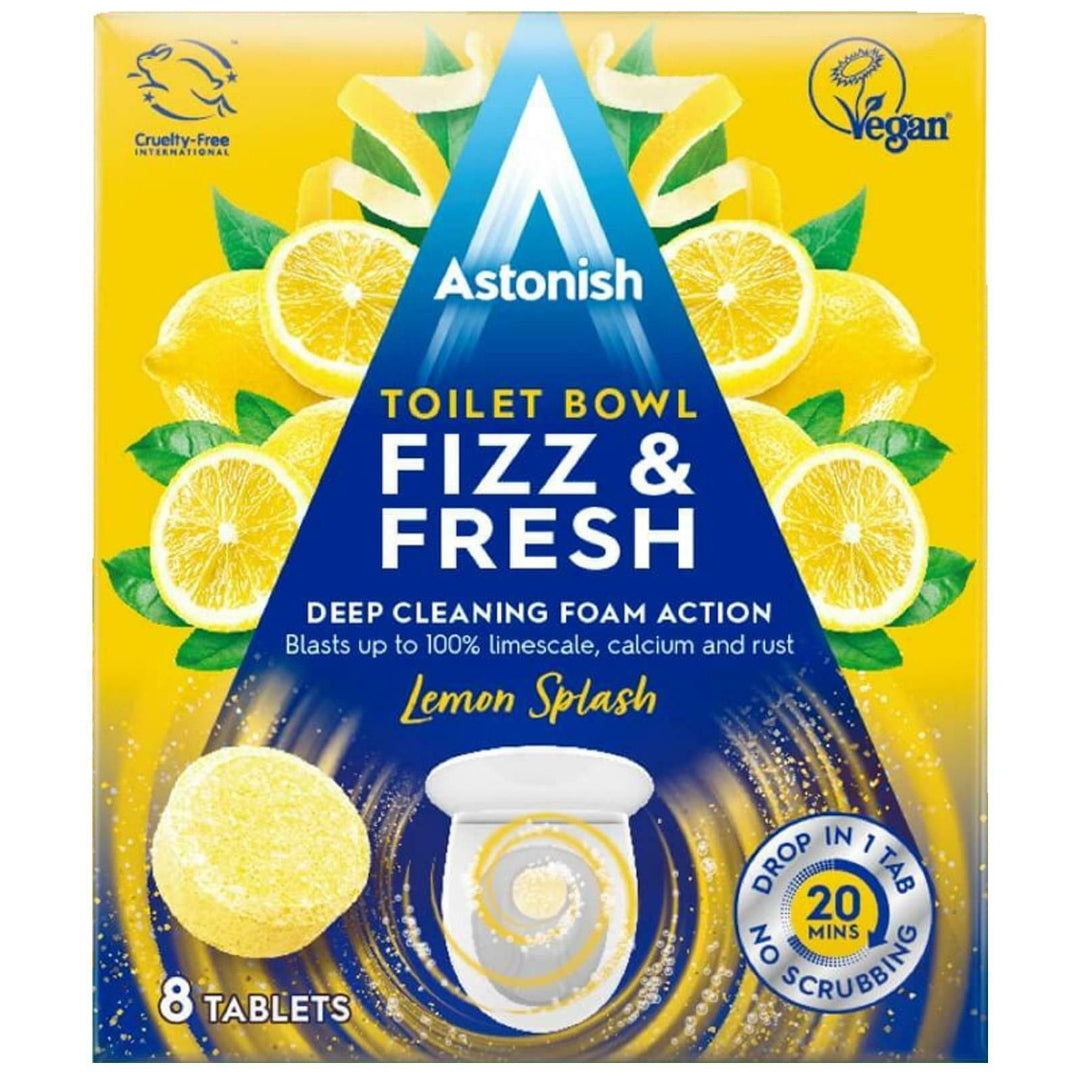 Astonish Fizz Toilet Tabs Lemon 8 Pack