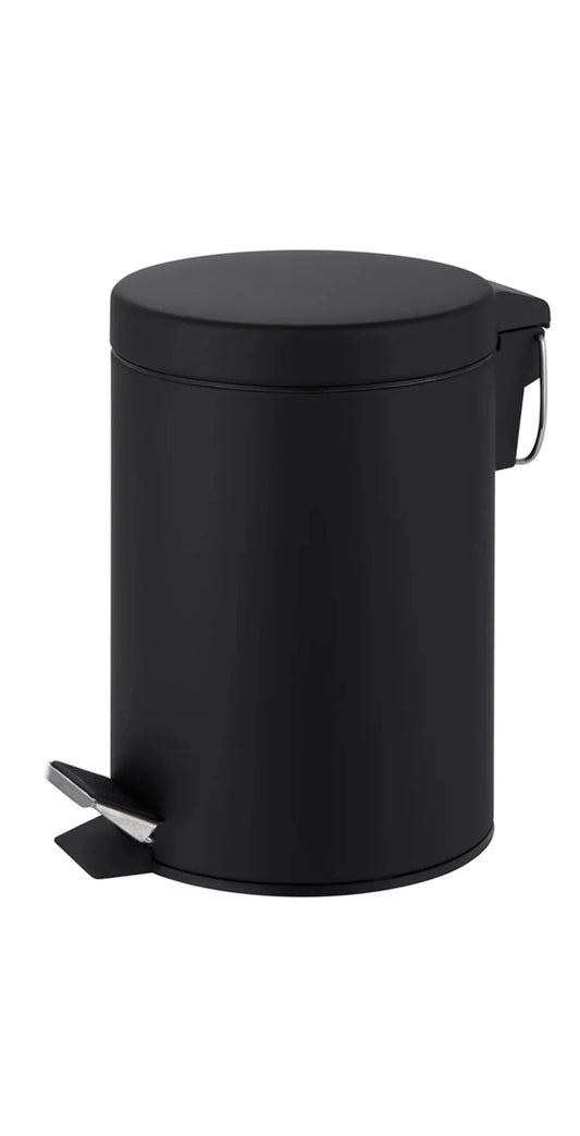 5L Stainless Steel Black Coated Bin