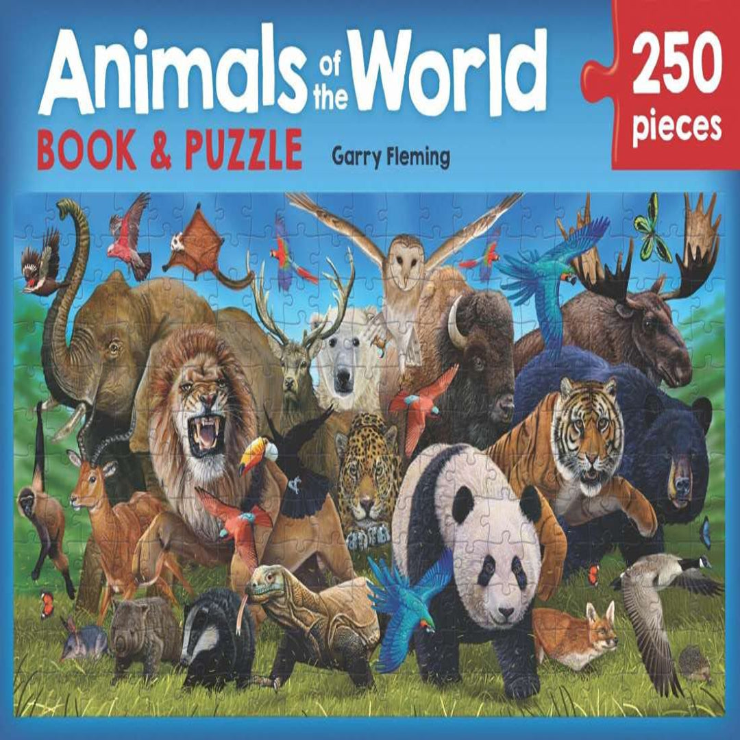 Animals of the World Book and Jigsaw 250 Pieces