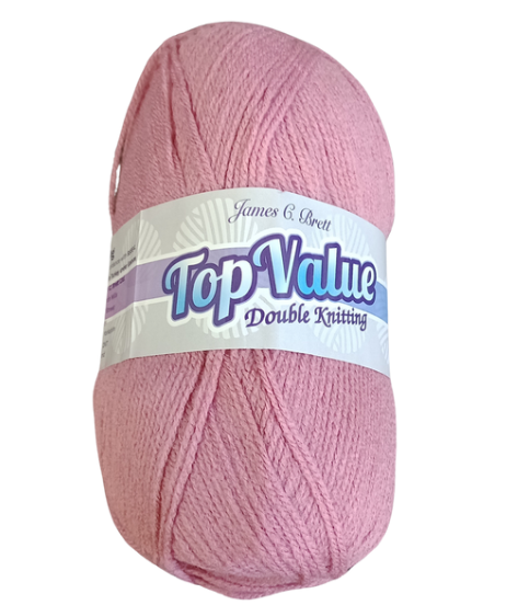 Top Value 100 Grams Double Knitting Yarn 8422 Dusky Rose