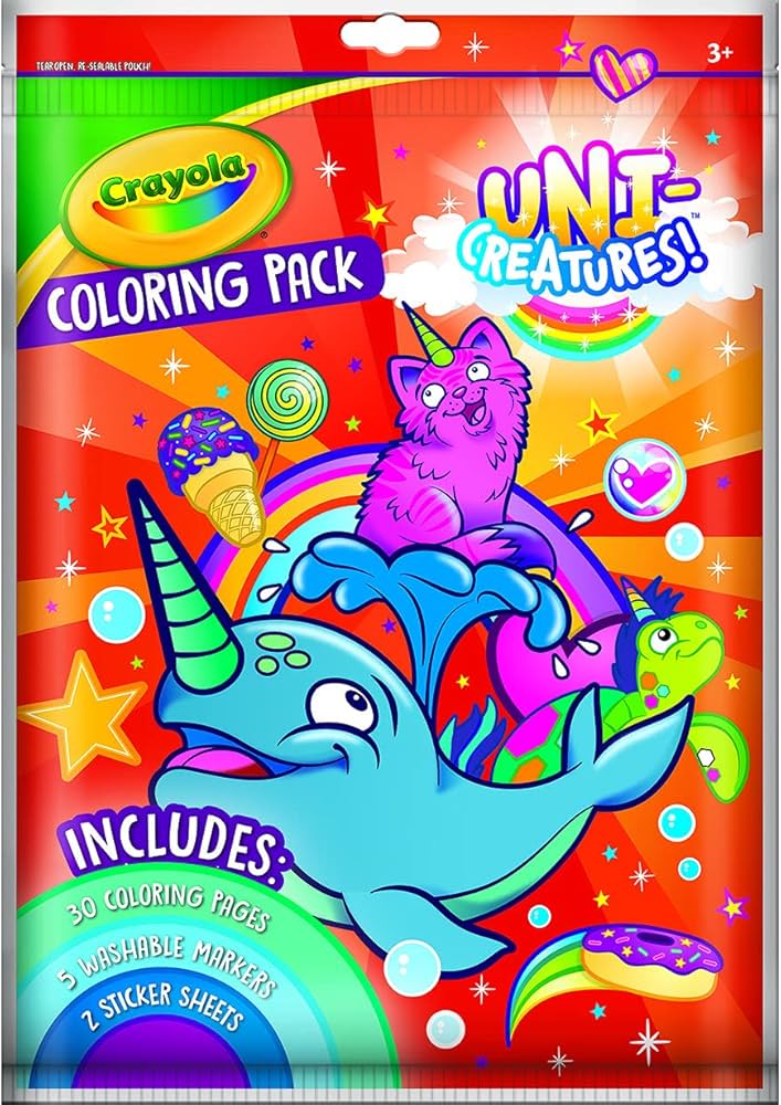 Crayola Uni-Creatures Children's Coloring Pack