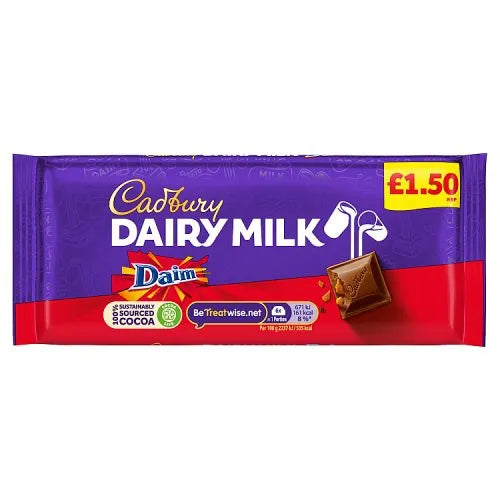 Cadbury Dairy Milk with Daim 120g