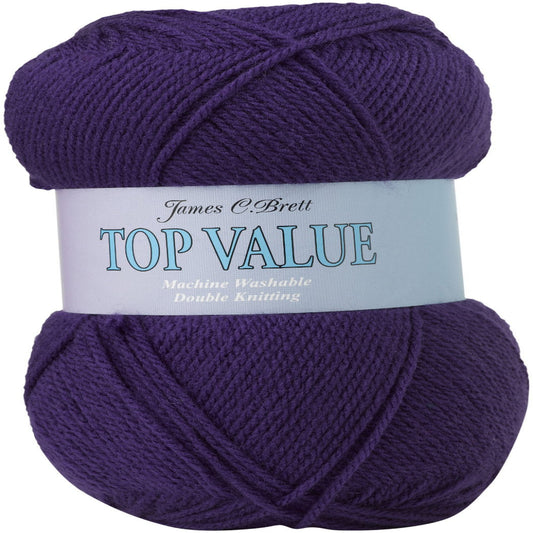 Top Value 100 Grams Double Knitting Yarn Purple