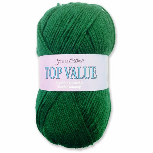 Top Value 100 Grams Double Knitting Yarn 8414 Emerald