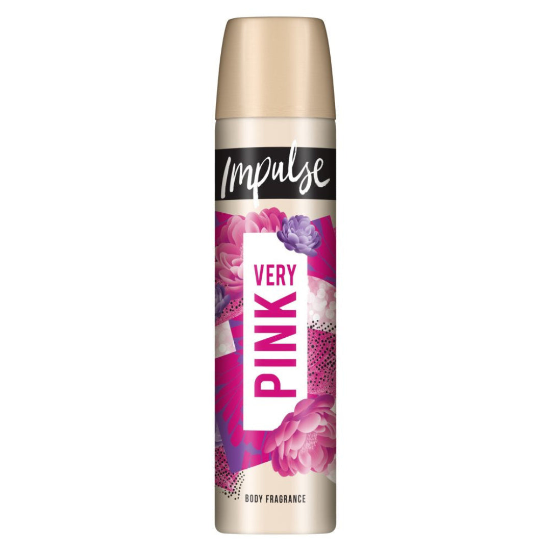 Impulse Very Pink Body Spray Deodorant Fragrance 75ml