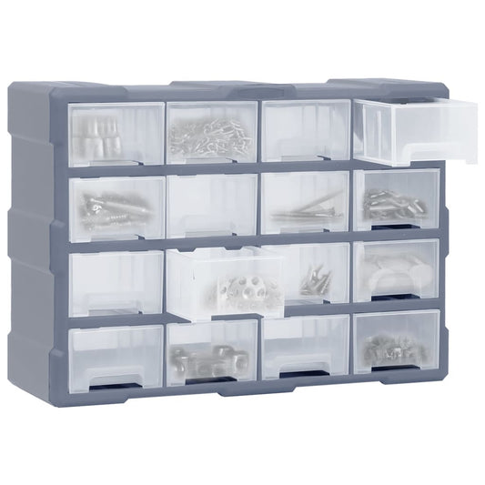 16-Drawer Storage Unit 22.5x8.7x14.2cm