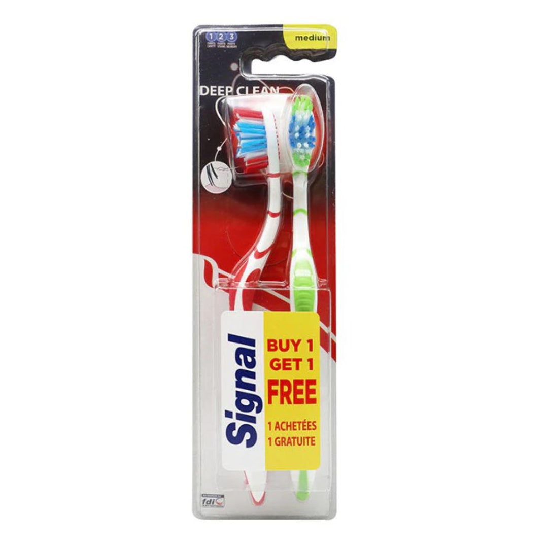 Signal Toothbrush Deep Clean 2pcs Medium: