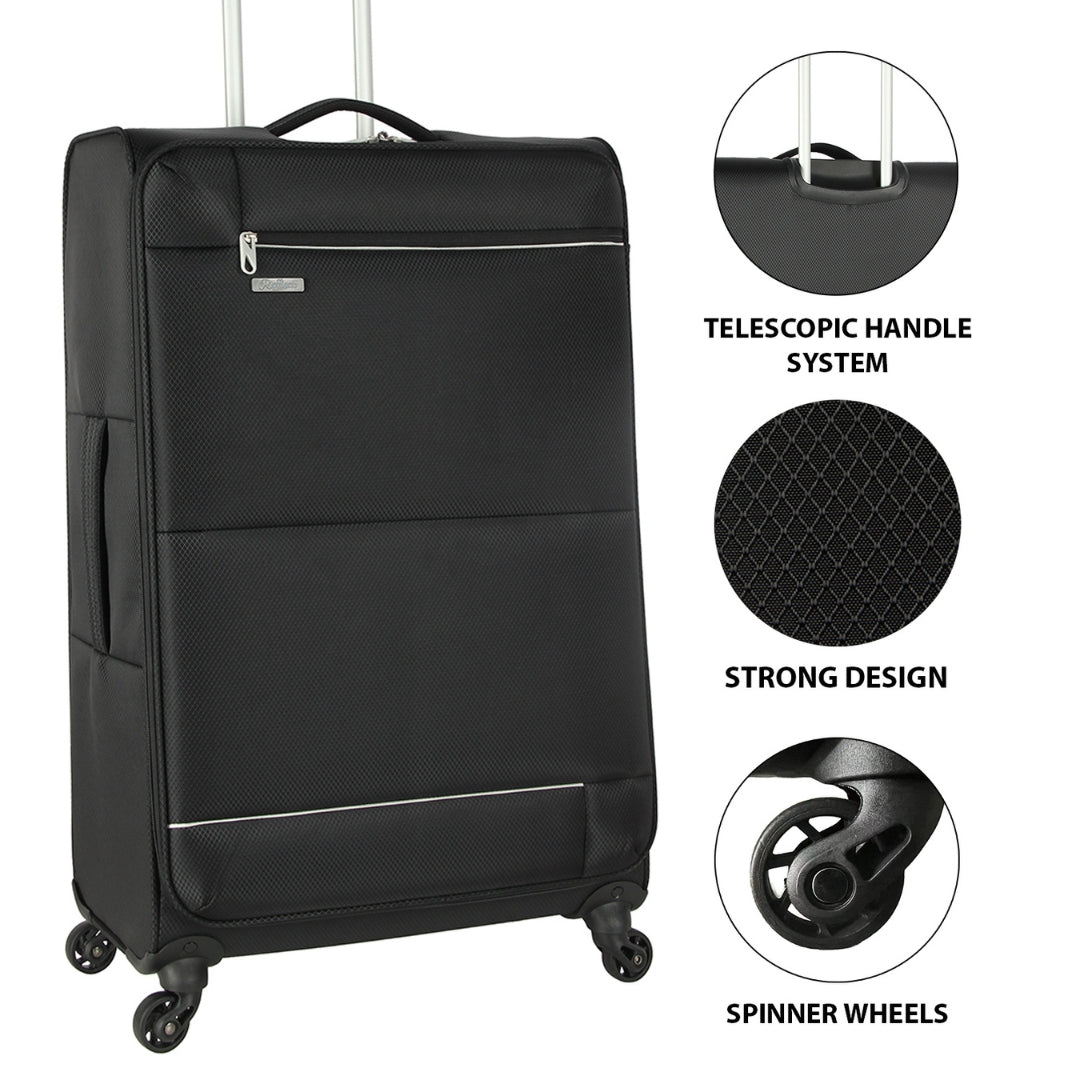 3-Piece Superlight Suitcase Set (20", 24", 28")