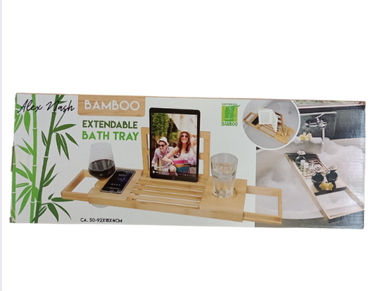 Bamboo Extending Bath Rack