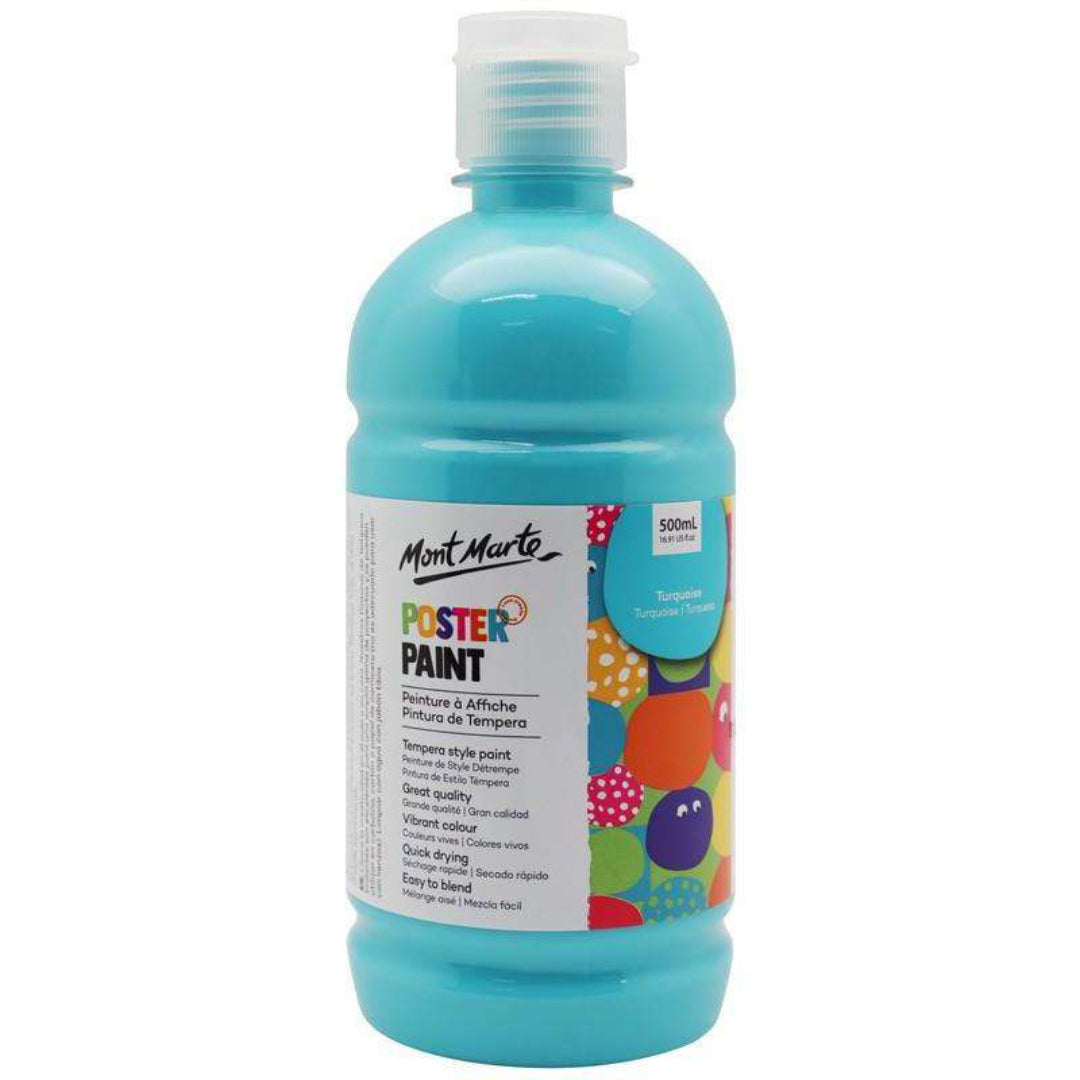 Mont Marte 500ml Poster Paint – Turquoise