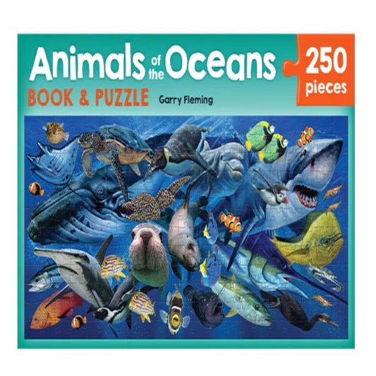 Animals of the Ocean Book and Jigsaw 250 Pieces