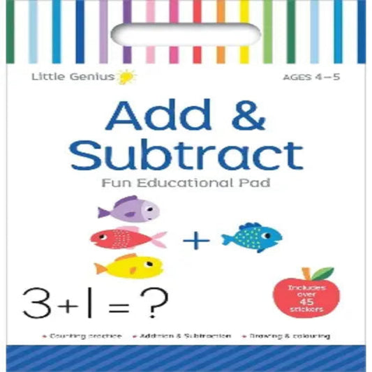 Little Genius Add & Subtract A4 Activity Pad