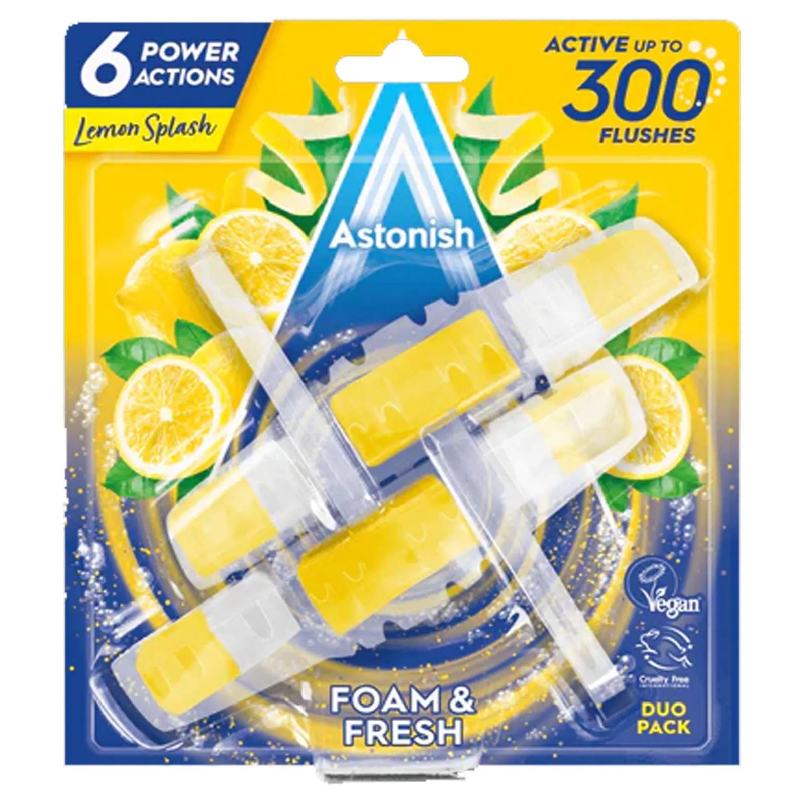 Astonish Foam & Fresh Lemon Splash 2x40g