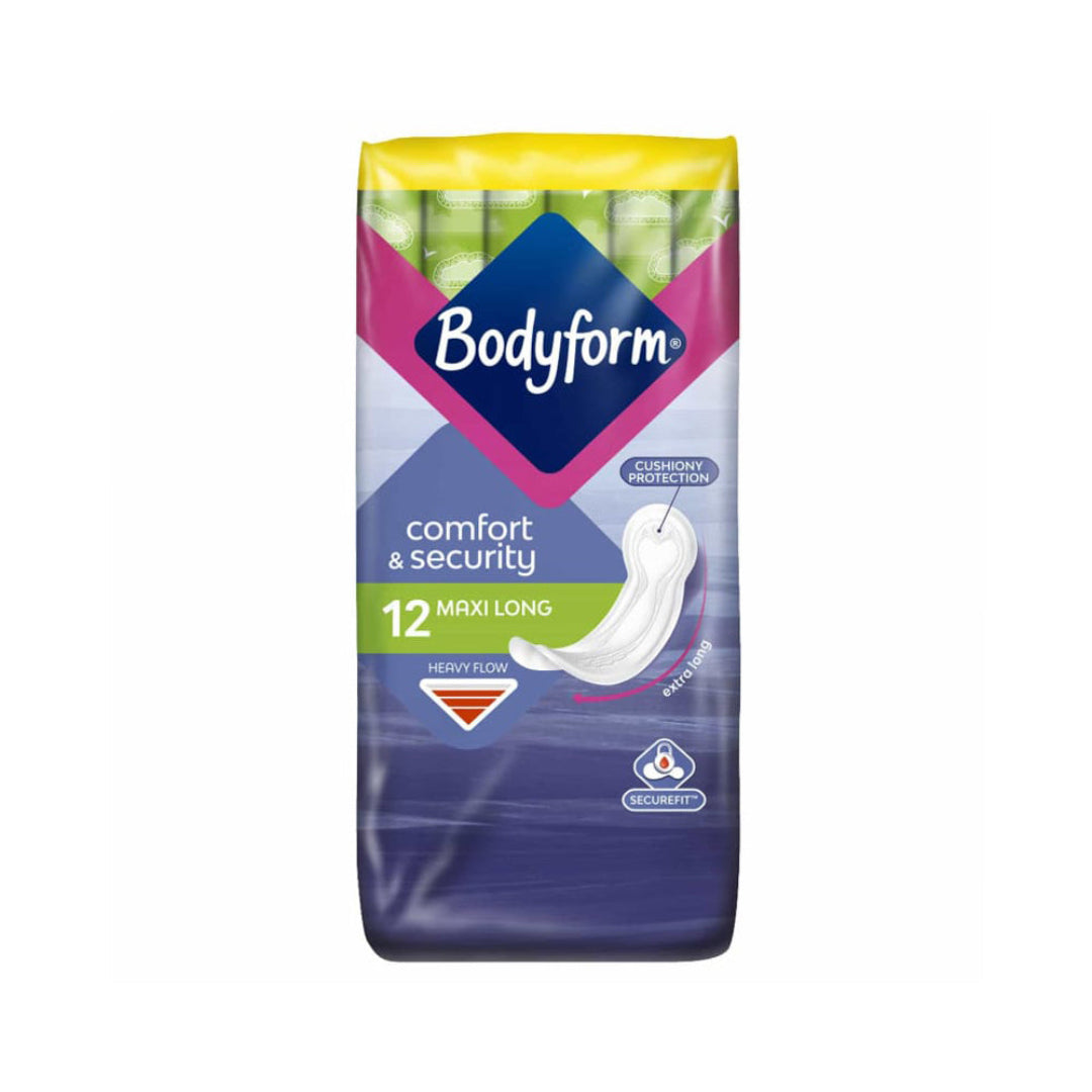 Bodyform Maxi Long Sanitary Pads - 12 Pack