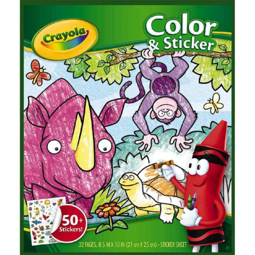 Crayola Color and Sticker Book with 96 Pages