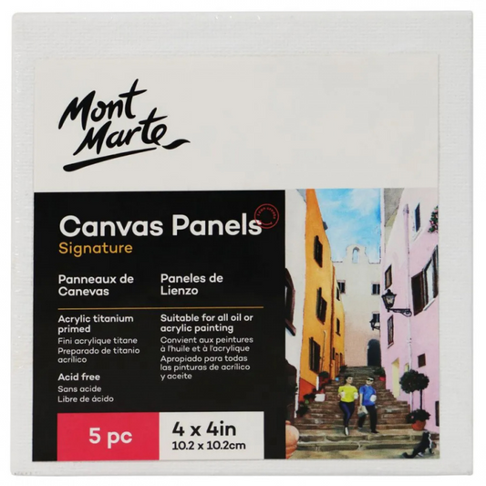 MM Studio Canvas Panels Pack of 5 - 10.2 x 10.2 cm