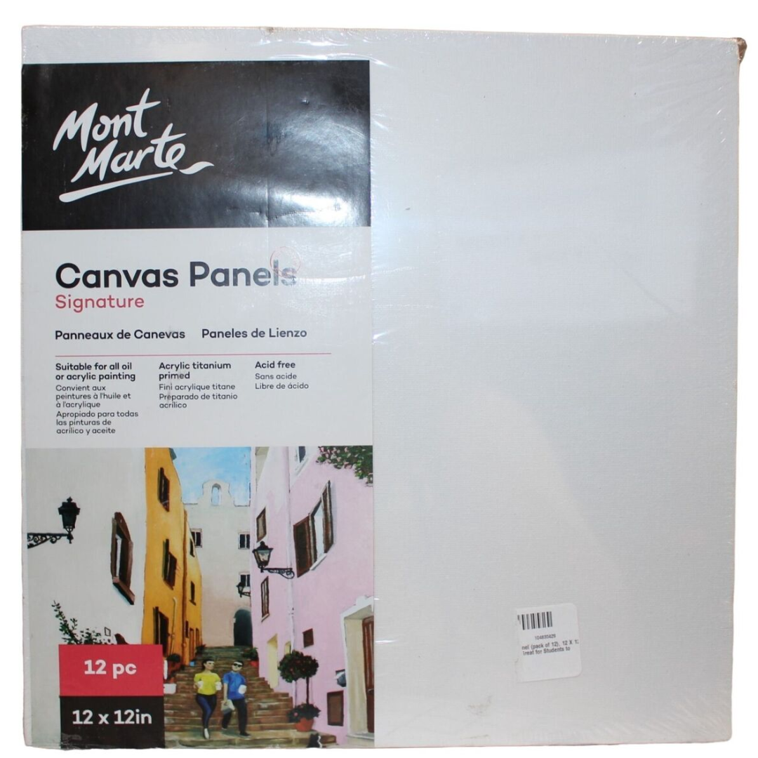 MM Canvas Panels Pack of 2 - 12" x 12"