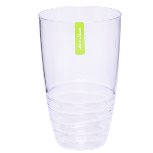 Clear Tall Tumbler – Swirl Design