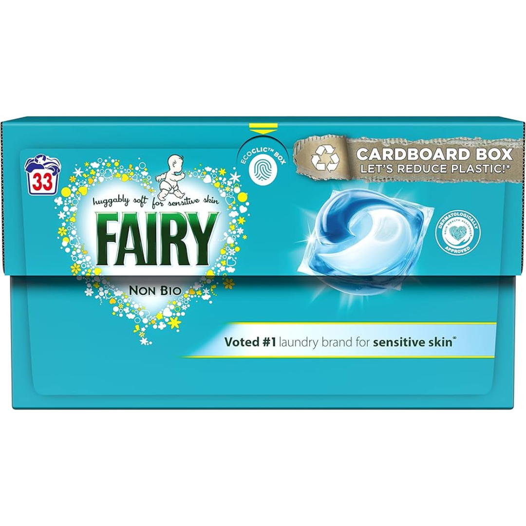 Fairy Non-Bio Liquid Pods Sensitive 33 Washes