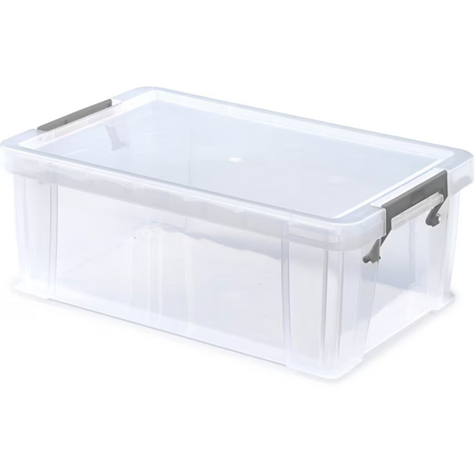 10L Allstore Storage Container with Silver Clamp