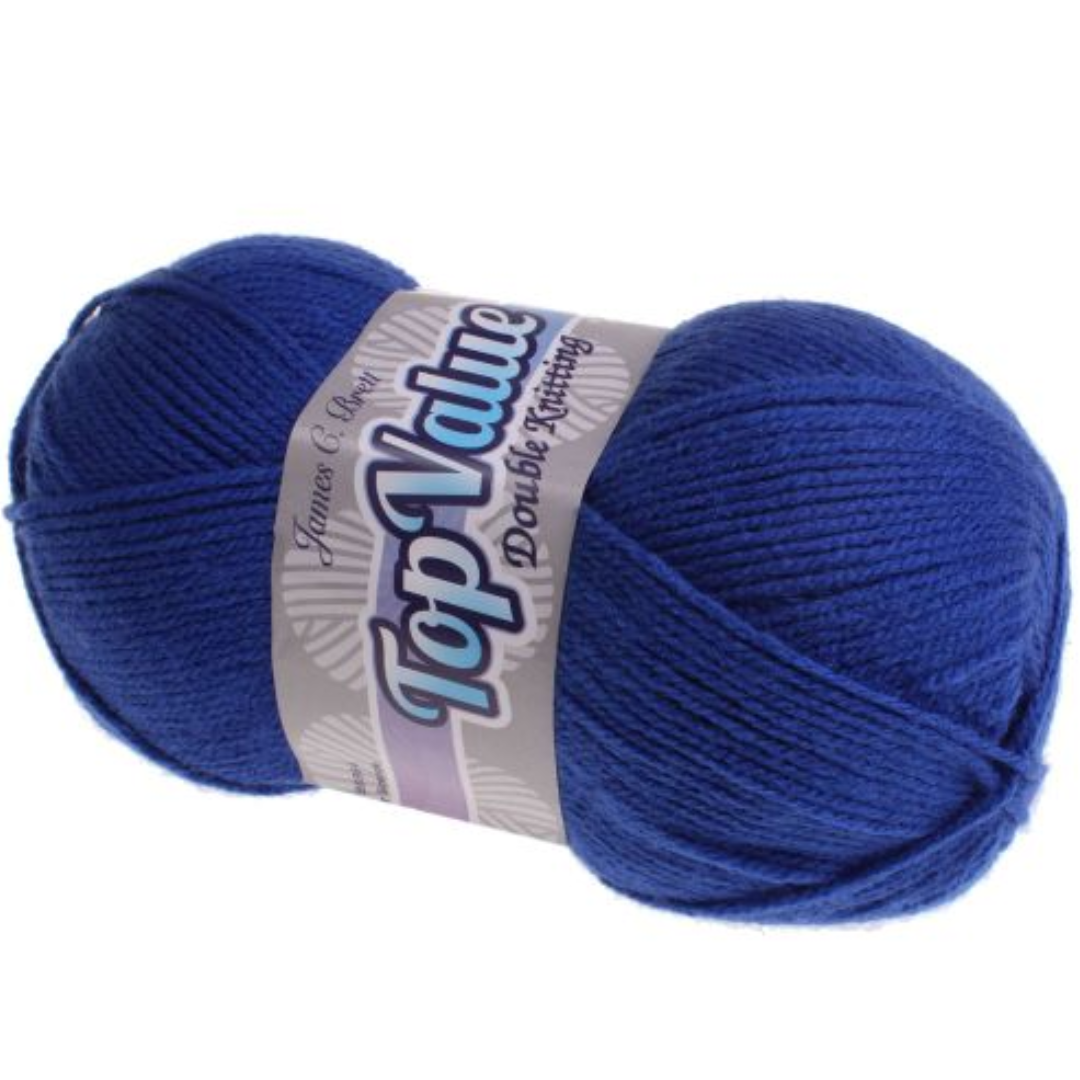 Top Value DK 100g 8417 Royal Blue Yarn